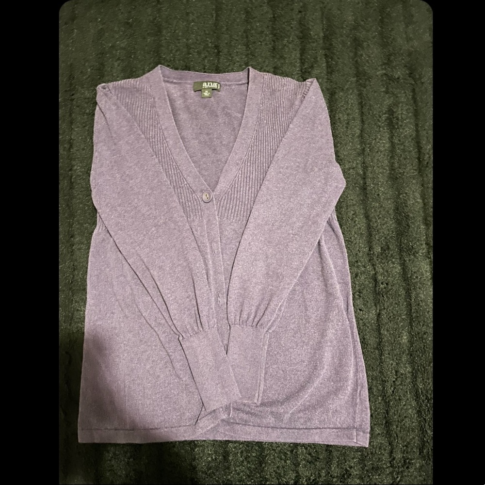 Purple Long Sleeve Shirt CoverUp.